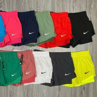 Short Nik nữ 2 lớp xi giãn. Lớp thun trong co giãn 4 chiều thoải mái. Hàng chuẩn xuất sắc. Vải mướt tay. Phom đẹp - Size : m l xl 2xl Ri 2222 Tách nửa ri được - 12 màu Sẵn kho