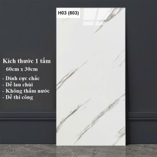 Miếng Dán Tường Giả Đá Thạch Anh PVC Cao Cấp