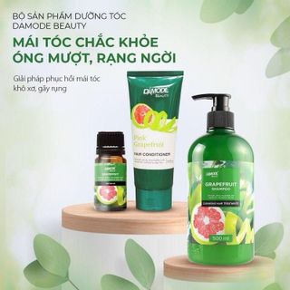 Combo Dầu Gội Dưỡng Tóc Tinh Chất Bưởi DAMODE