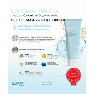 SỮA RỬA MẶT GEL CLEANSER MOISTURIZING DAMODE DÀNH CHO DA KHÔ MẤT NƯỚC NHẠY CẢM