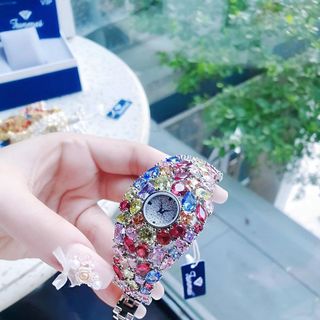 MÓN QUÀ QT PHỤ NỮ ĐỒNG HỒ NỮ CHÍNH HÃNG MỚI NHẤT FUNMEI FGRAF  FULL NGỌC 7 MÀU FULLBOX