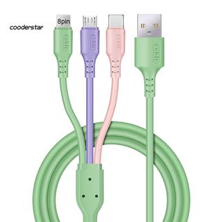 DÂY SẠC 3 CỔNG - 3 MÀU SILICON SỈ CHỈ TỪ 10C