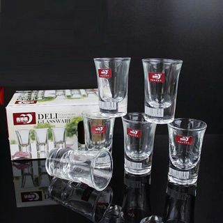 BỘ 6 LY UỐNG RƯỢU ĐẾ DELI 35ML EY3002