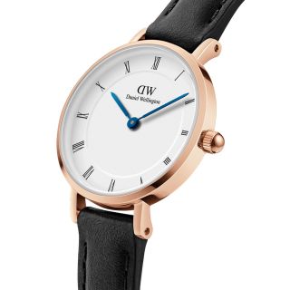 ĐỒNG HỒ NỮ CAO CẤP DANIEL W PETITE ROMAN NUMERALS DÂY DA MẶT TRÒN