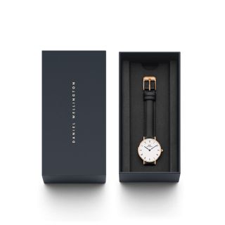 ĐỒNG HỒ NỮ CAO CẤP DANIEL W PETITE ROMAN NUMERALS DÂY DA MẶT TRÒN