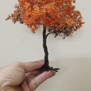 Cây xanh mini tiểu cảnh để bàn handmade 010