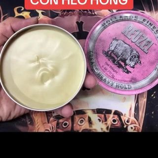 ￼Sáp Vuốt Tóc Nam REUZEL Pink Pomade, Sáp vuốt tóc Con Heo Hồng 113g