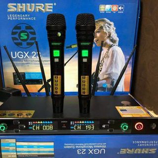 Micro không dây Shure ugx23 hát karaoke gia đình sân khấu 🎤🎤🎼