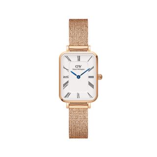 ĐỒNG HỒ NỮ CAO CẤP DANIEL W QUADRO ROMAN NUMERALS DÂY LƯỚI MẶT CHỮ NHẬT