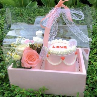 HỘP QUÀ CHỮ NHẬT CÓ QUAI MIKA LẮP RÁP  (26.5X18.5X30CM)