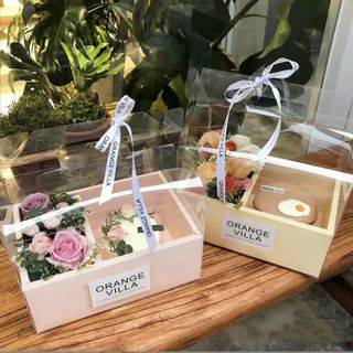 HỘP QUÀ CHỮ NHẬT CÓ QUAI MIKA LẮP RÁP  (26.5X18.5X30CM)