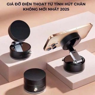 Giá đỡ điện thoại cốc hút từ tính chân không có thể điều chỉnh xoay 360 độ