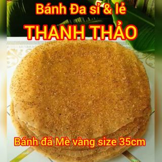 Bánh Đa mè vàng size 35cm, SL: 50cái