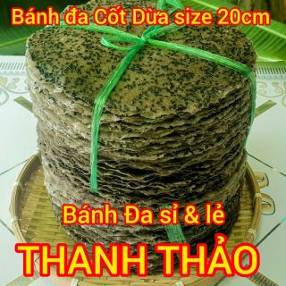 Bánh Đa cốt dừa size 20cm, SL: 50cái