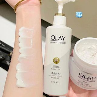 Sữa Dưỡng Thể OLAY Body B3 Vitamin C Optic Glow Radiance giúp cấp ẩm sáng da bật tone [XÁM]