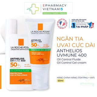 Kem Chống Nắng LA ROCHE-POSAY Anthelios UVMune 400 Oil Control Cho Da Dầu
