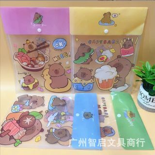 TÚI ĐỰNG TÀI LIỆU BÌA ĐỨNG A4 NÚT BẤM HOẠT HÌNH