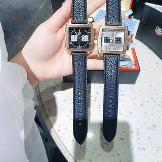 ĐỒNG HỒ NAM TRUNG CẤP TAGHEU MONACO DÂY DA MẶT VUÔNG TO FULL KIM