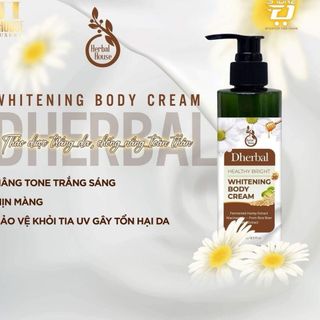 Dherbal Whitening Body Cream Kem Dưỡng Trắng Da Toàn Thân Chai 250ml