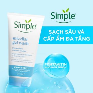 Sữa rửa mặt SIMPLE Kind To Skin Refreshing, Purifying và Moisturizing cho mọi loại da