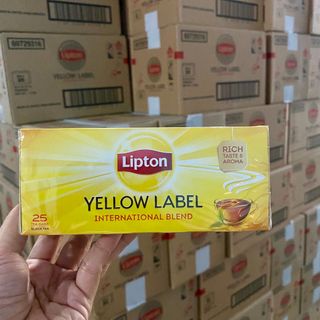 Trà túi lọc Lipton Yellow Label - hộp 25 túi - Nhập khẩu đủ giấy tờ