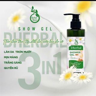 Dherbal 4in1 Thảo Dược Tắm Gọi Xả Tẩy Da Chết Nước Hoa Dành Cho Nữ Chai 250ml