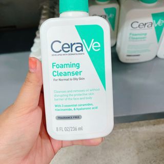 Sữa rửa mặt Cerave Foaming, Hydrating, SA Smoothing Cleanser cho da dầu mụn, khô, nhạy cảm 30ML, 88ML, 236ML, 473ML
