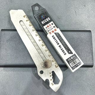 Dao rọc giấy đa năng 6 trong 1, chất liệu thép không gỉ, dụng cụ chuyên nghiệp, tặng kèm 10 lưỡi dao.