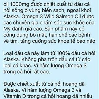 Viên uống dầu cá hồi Pure Alaska Omega 3 của Mỹ 210v