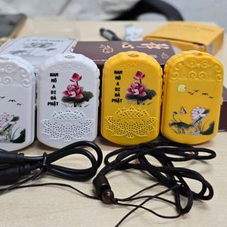 Máy niệm Phật mini đeo cổ 65 bài Pháp hay có jack cắm tai nghe