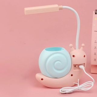 ĐÈN HỌC SẠC HÌNH ỐC SÊN CÓ ỐNG ĐỂ BÚT