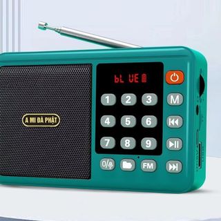 Máy nghe Pháp đa chức năng A Mi Đà Phật : Radio,có khe thẻ nhớ, cổng USB, kết nối bluetooth, ghi âm, có chức năng lặp lại or phát liên tục, âm thanh rất hay