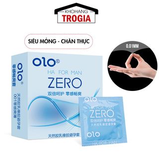 [Giá Sỉ] Bao Cao Su Olo Zero HA FOR MAN, Bcs Siêu Mỏng, Size Vừa 52mm, Bao Cao Su Kéo Dài Thời Gian, Chống Xuất Tinh Sớm. [Giá Sỉ Tốt Nhất]
