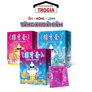 Bao Cao Su Gân Gai Nóng Lạnh Tăng Cảm Giác, Bcs Sophora Sets Size 52mm (Hộp 12C - 3C)