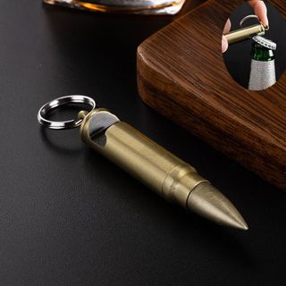 BẬT LỬA MÓC KHÓA DIÊM XĂNG KIÊM ĐỒ KHUI BIA HÌNH VIÊN ĐẠN - XÀI XĂNG