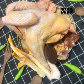 [ 2.2kg - 2.3kg/ con ] Gà ta nguyên con ( Gà đồi ) | Thịt nóng | Hàng làm sẵn sạch sẽ, tiện lợi | Thịt sạch, chất lượng | Cân ký