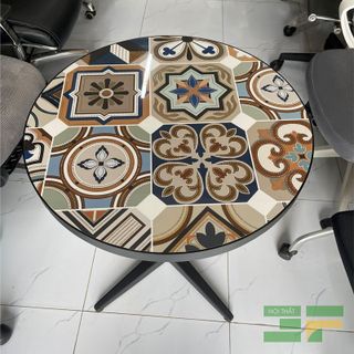 Bàn cafe tròn mặt gạch-Mã: BCF01T