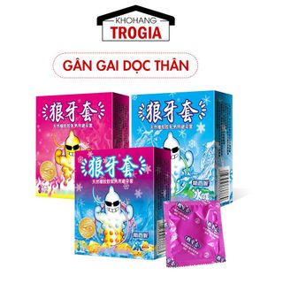 [Giá Sỉ] Bao Cao Su Gân Gai Sophora Sets Nóng Lạnh, Bao Cao Su Siêu Mỏng, Nhiều Gel Bôi Trơn - 3C