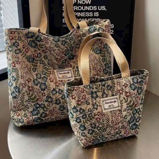 Set 2 túi tote thổ cẩm dung tích Lớn phong cách 2025