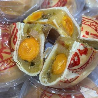 BÁNH PÍA ĐẬU XANH MỠ HÀNH SIÊU TO, ĂN LÀ PHÊ 600G - WINNIE HOUSE