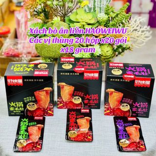 XÁCH BÒ ĂN LIỀN HAOWEIWU – MÊ MẨN TỪ MIẾNG ĐẦU TIÊN!
