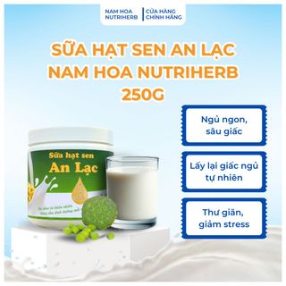 Sữa Hạt Sen An Lạc hỗ trợ thư giãn, giảm stress và cải thiện giấc ngủ - Hộp 250g