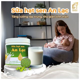 Sữa Hạt Sen An Lạc hỗ trợ thư giãn, giảm stress và cải thiện giấc ngủ - Hộp 250g