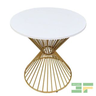 Bàn cafe decor Luxi mặt gỗ- Mã: BCF14G