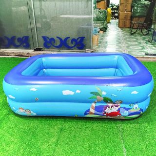 Bể Bơi Phao Chữ Nhật Cho Bé 1m2 - 2 Tầng