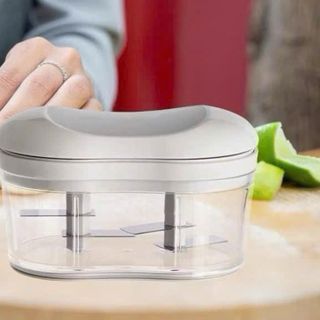 Máy Xay Tỏi Đẩy Bằng Tay Có Nắp, Sử Dụng Đa Năng Có Thể Tháo Rời