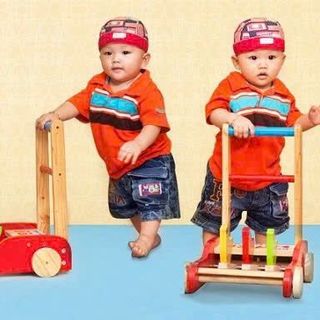 XE GÀ TẬP ĐI BẰNG GỖ CHO BÉ