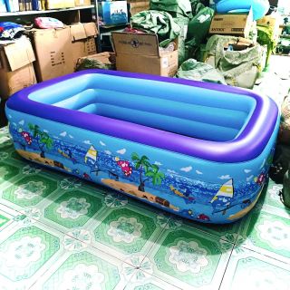 Bể Bơi Phao Chữ Nhật 2m1 - 3 Tầng