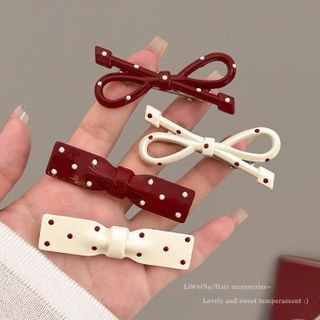 KẸP TÓC KIM LOẠI CHẤM BI
