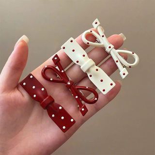 KẸP TÓC KIM LOẠI CHẤM BI